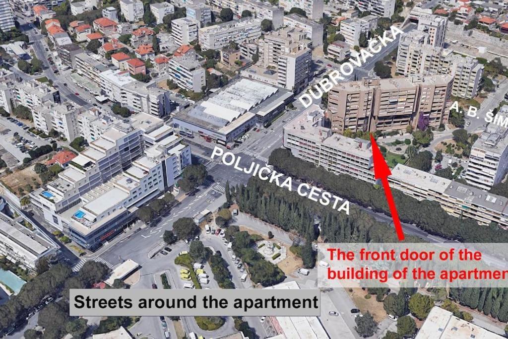 Eurit Apartment Shown In Detail Spalato Esterno foto